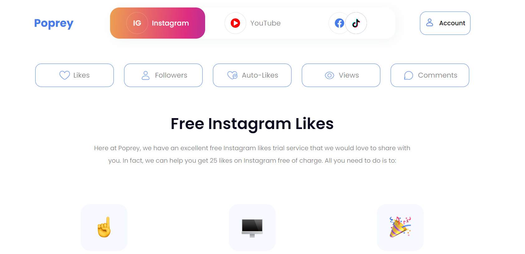 get free instagram likes by poprey