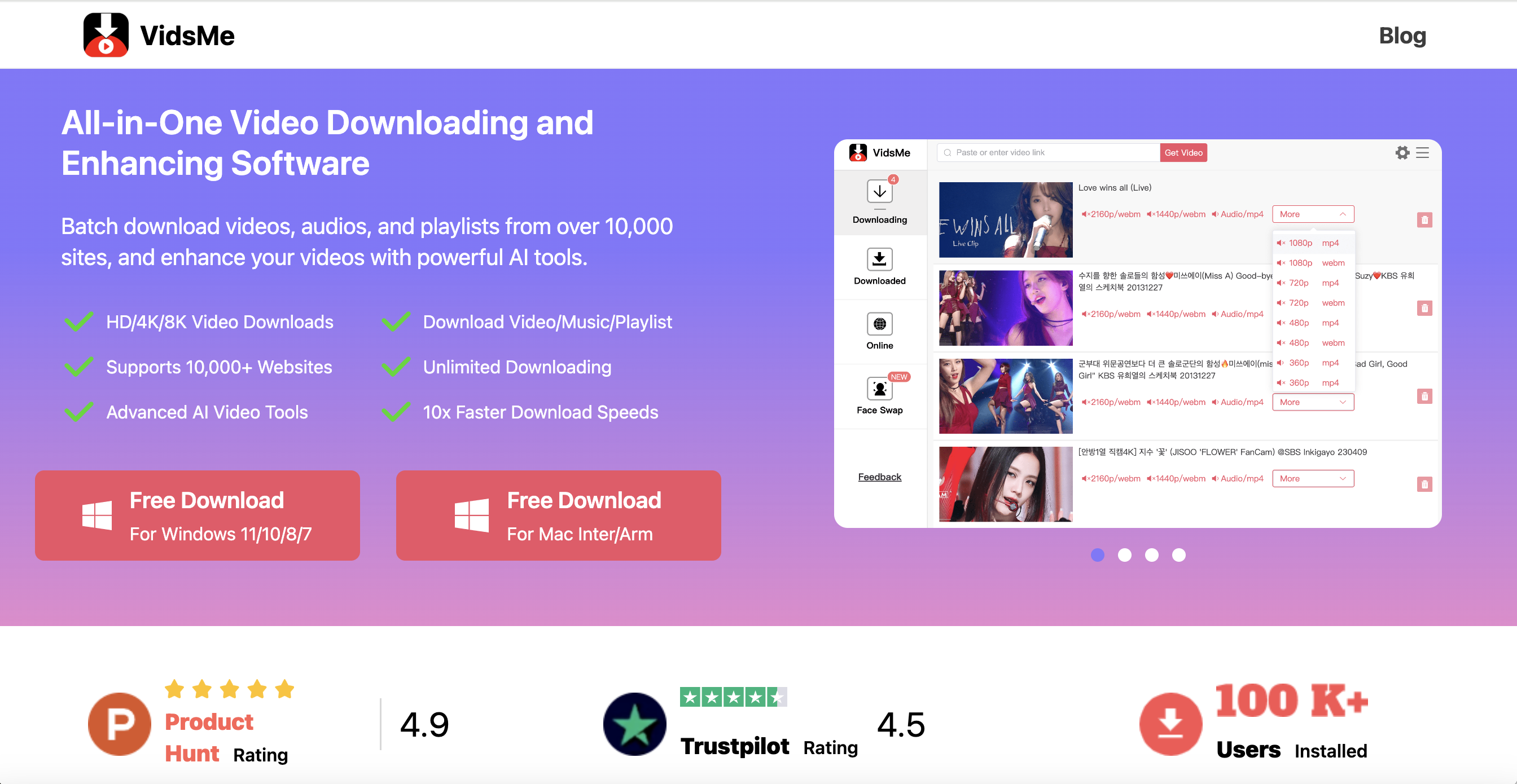 Download VidsMe - TikTok video downloader